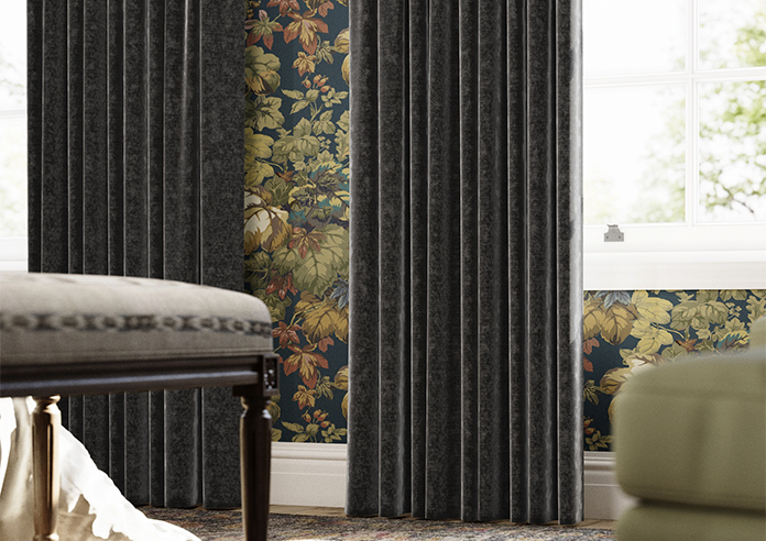 Darwin, Charcoal - Made to Measure Curtains - Image 5